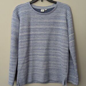 Gap Light Blue Long Sleeve Crew Neck Pullover Knit Top. Size XS.